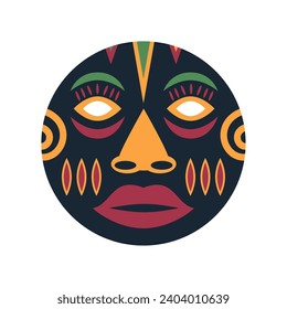 nigerian mask isolated illustration design