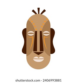 diseño de imagen de recuerdo de mascarillas nigerianas