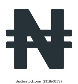 Nigerian Naira Currency Symbol Icon