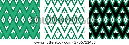 nigerian pattern set. rhombus background. vector illustration