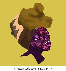 Nigerian Woman Vector Illustration