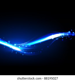 Night abstract background with lights