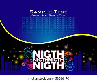 Night abstract design background