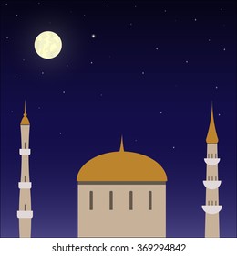 night ancient city