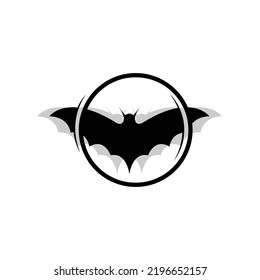 night animal halloween bat logo vector symbol