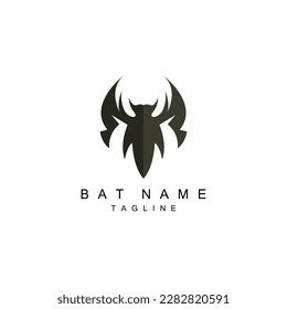 night animal halloween bat logo vector symbol