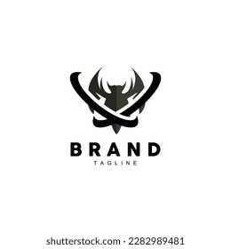 night animal halloween bat logo vector symbol