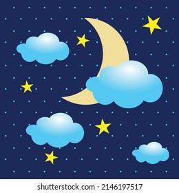 night background cartoon vector design