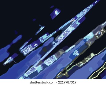Night background for holidays or events. Blue diagonal bursts on a dark background for backgrounds or textures, fabric, covers, postcards, fashion trends, interior solutions, etc. Winter motifs