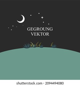 
Fondo nocturno con estrellas - vector