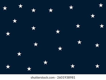Night background with white stars