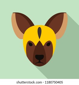 Night bat icon. Flat illustration of night bat vector icon for web design