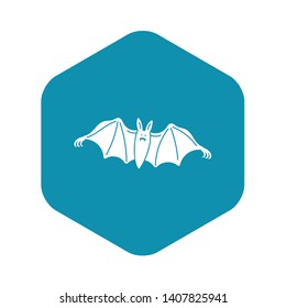 Night bat icon. Simple illustration of night bat vector icon for web design isolated on white background