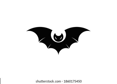 Night bat logo design vector eps