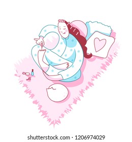 Night beauty routine