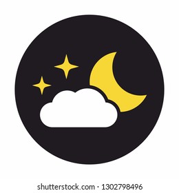 Night, bedtime icon