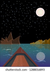 Night boat trip