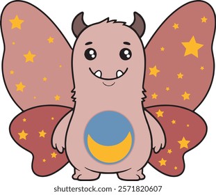 night butterfly monster is happy 