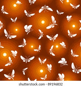 night butterfly moth seamless