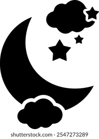 night camera moon sleep crescent bed half sleep 4432