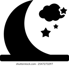Cámara nocturna Luna Dormir Cama Creciente Medio Dormir 4433