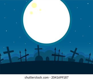 Night cemetery, Idea for Halloween