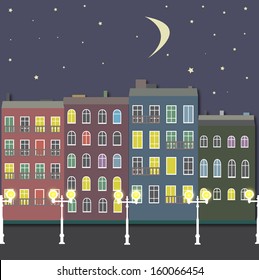 Night city background
