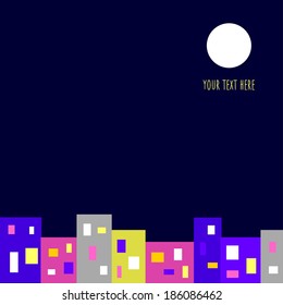 Night city background