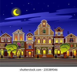 Night city background