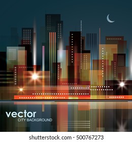 Night city background