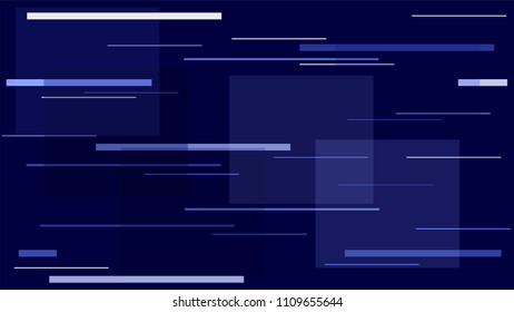 Night City Lines and Stripes, Street Lights Hi Tech Modern Neon Background. High Speed Moving Horizontal Polygons, Internet Technology. Space Vector Background Geometric Night City Stripes Texture.