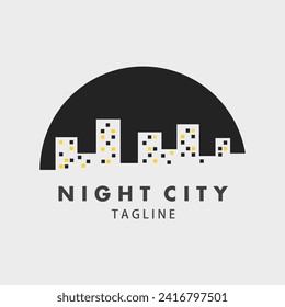 night city logo vector illustration design