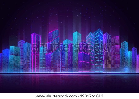 Similar – Image, Stock Photo An evening landscape of Malmo