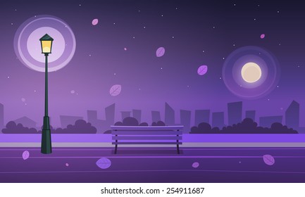 Night In City Park