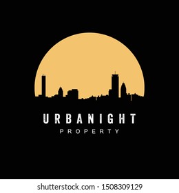 Night City  for Real Estate Logo design