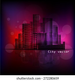 night city. Vector