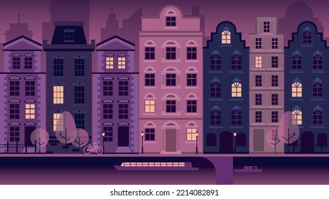 NIGHT CITY 
vector illustration 
graphics