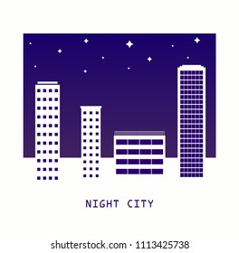 Night city. Vector illustration,EPS10