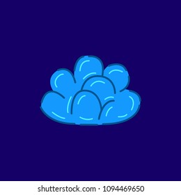 Night clear weather icon. Vector illusrtation