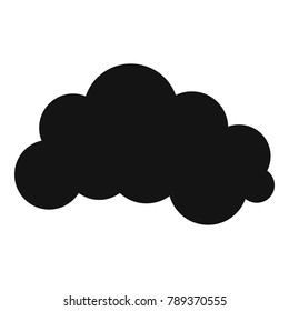 Night cloud icon. Simple illustration of night cloud vector icon for web