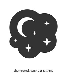 Night Cloud Star Moon Icon
