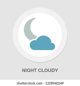 night cloudy icon