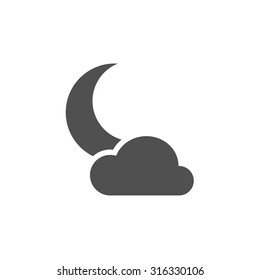 night cloudy icon