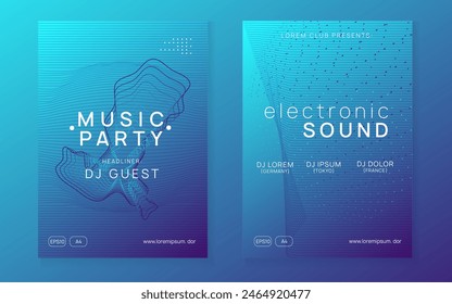 Night Club Background. Music Magazine. Pink Party Event. Soundwave Disco Invitation. Green Techno Flyer. Dj Electro Template. Trance Cover. Blue Night Club Background