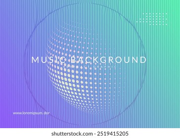 Night Club Event. Festival Vector. Dj Concert Template. Blue Edm Set. Nightclub Disco Illustration. Party Magazine. Violet Techno Banner. Green Night Club Event