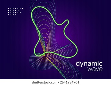 Night Club Flyer. Green Night Club Set. Music Concert Element. Psychedelic Disco Invitation. Edm Banner. Festival Cover. Blue Fest Design. Violet Night Club Flyer
