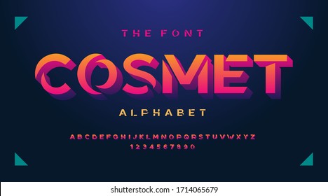 Night club fonts and alphabet, retro 80s 90s luxury expensive sport minimal classic urban modern futuristic typeface typo typography and number, uppercase lowercase. Vector illustration.