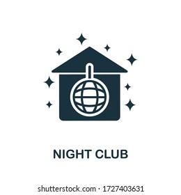 Night Club icon. Simple illustration from night club collection. Creative Night Club icon for web design, templates, infographics and more