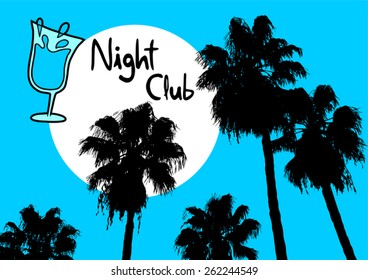Night club palm