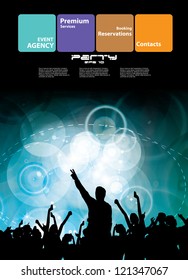 Night club. Party. Vector illustration